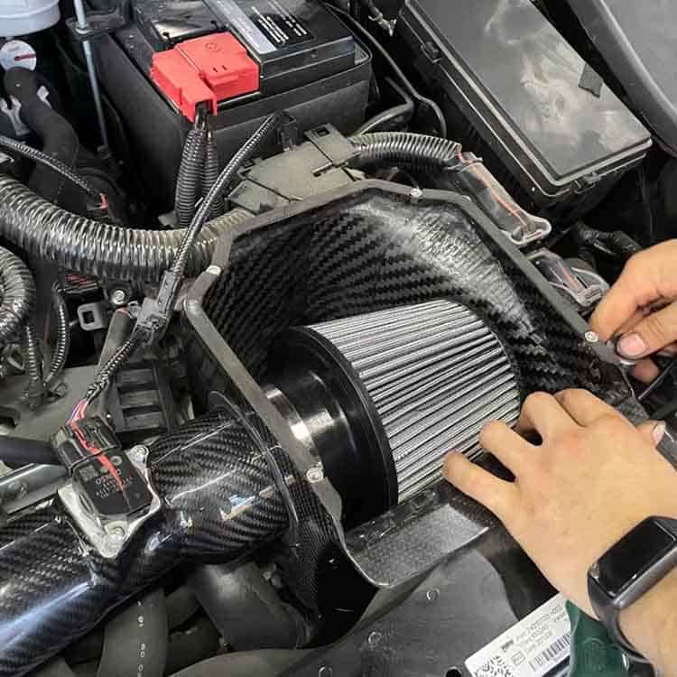 Prepreg Cold Air Intake for Honda Civic 2016–2021 1. ( (4)