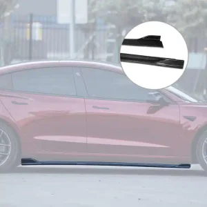 Prepreg Carbon Model 3 Side Skirts For Tesla 2021 -2023 (1)