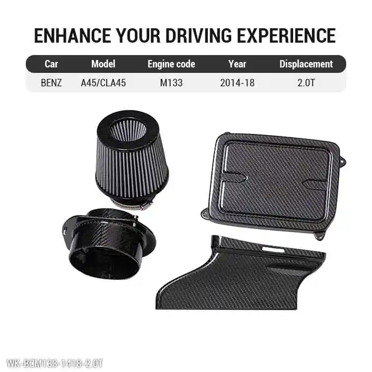 CLA 45 AMG A45 Air Intake System Kit M133 2.0T 2014-18 (4)