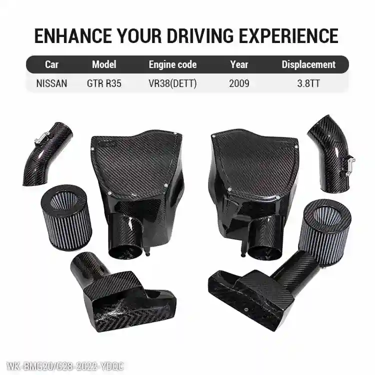 Carbon Fiber GTR R35 Intake Kit VR38(DETT) 2009 3.8TT (3)