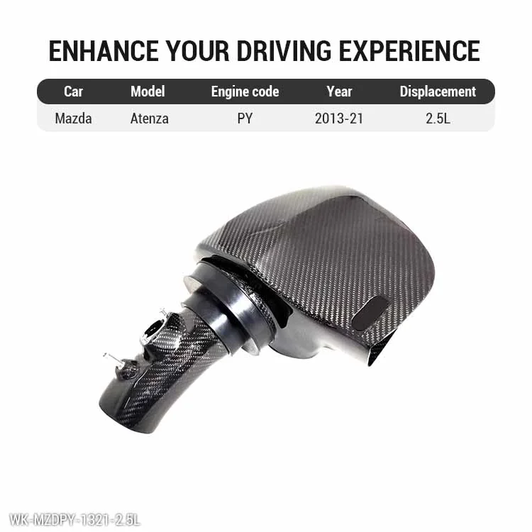 Carbon fiber Atenza air intake kit for Mazda PY 2.5L 2013–2021