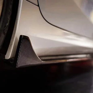 G20 side skirts rear fin detail on BMW G20 3 Series
