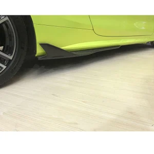 G22 Side Skirts installed on BMW G22 Coupe side view